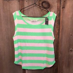 Abercrombie & Fitch Striped Muscle Tank Top Size Medium